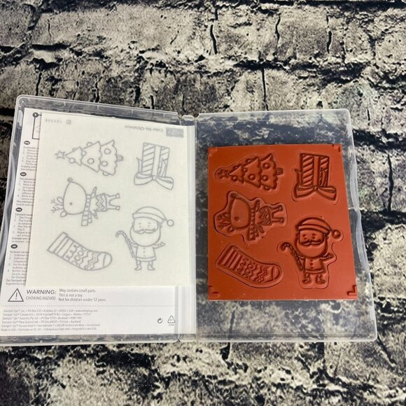 Stampin' Up! COLOR ME CHRISTMAS 5 piece Rubber Mount - Picture 8 of 9
